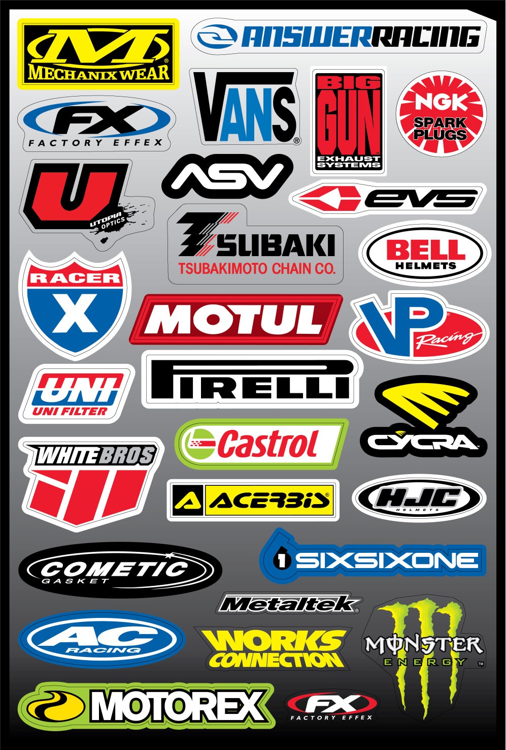 Sticker autocollant auto moto Fx1 - Stickers muraux deco