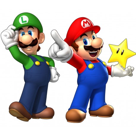 Stickers Muraux Nintendo Super Mario Luigi et Mario  Découvrez les stickers  et et décalcos pour enfant sur Déco de Héros