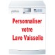 Stickers Lave Vaisselle à personnaliser