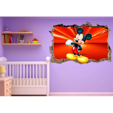 Stickers Enfant 3d Mickey Art Deco Stickers