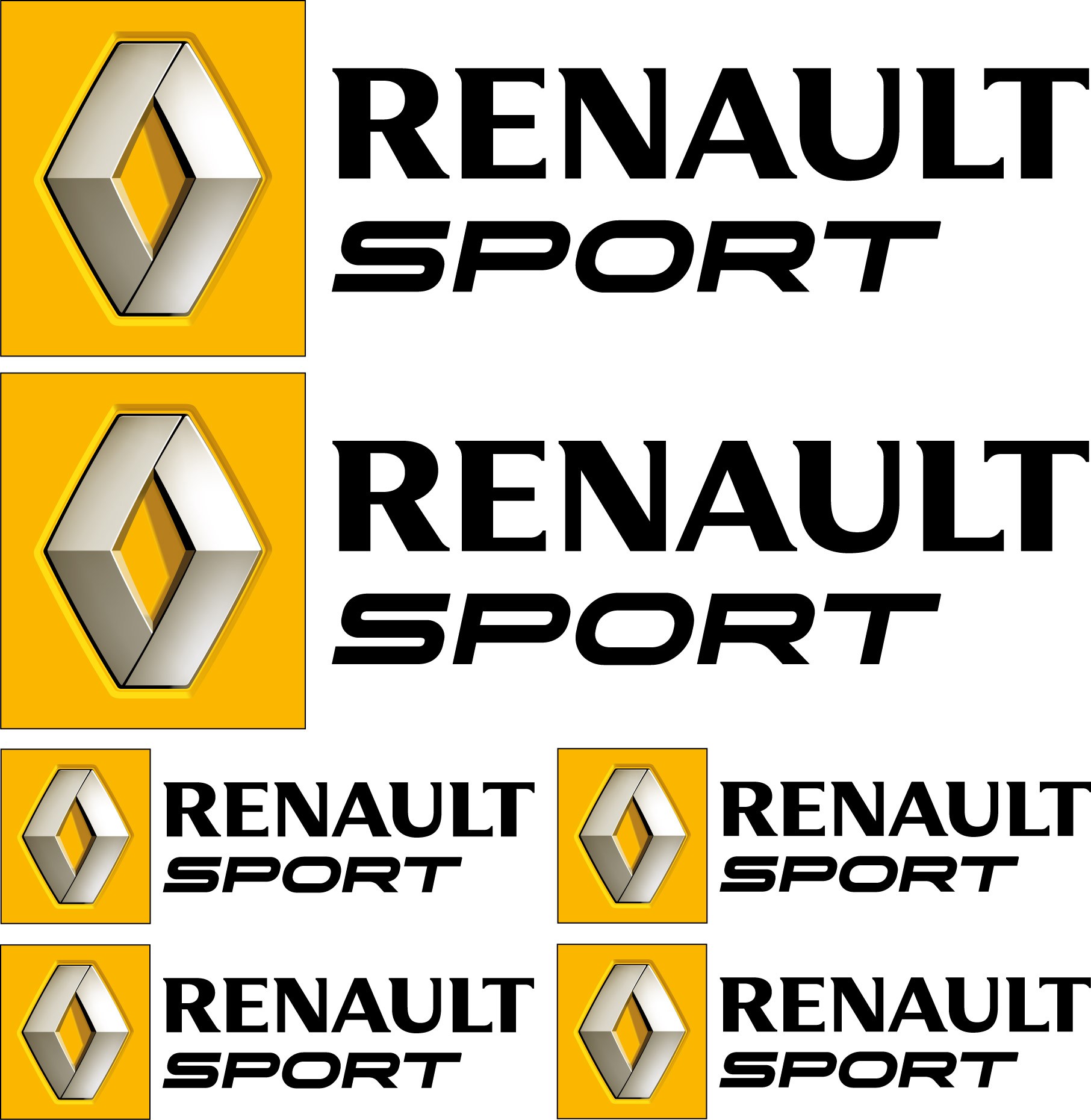 Stickers autocollant Logos Emblème Renault - Art Déco Stickers