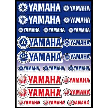 casque moto Lot de 4 stickers autocollants Yamaha- - Déco Sticker  Store-14.90€