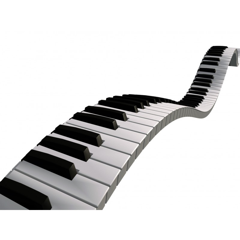 Sticker décoratif clavier de piano - TenStickers