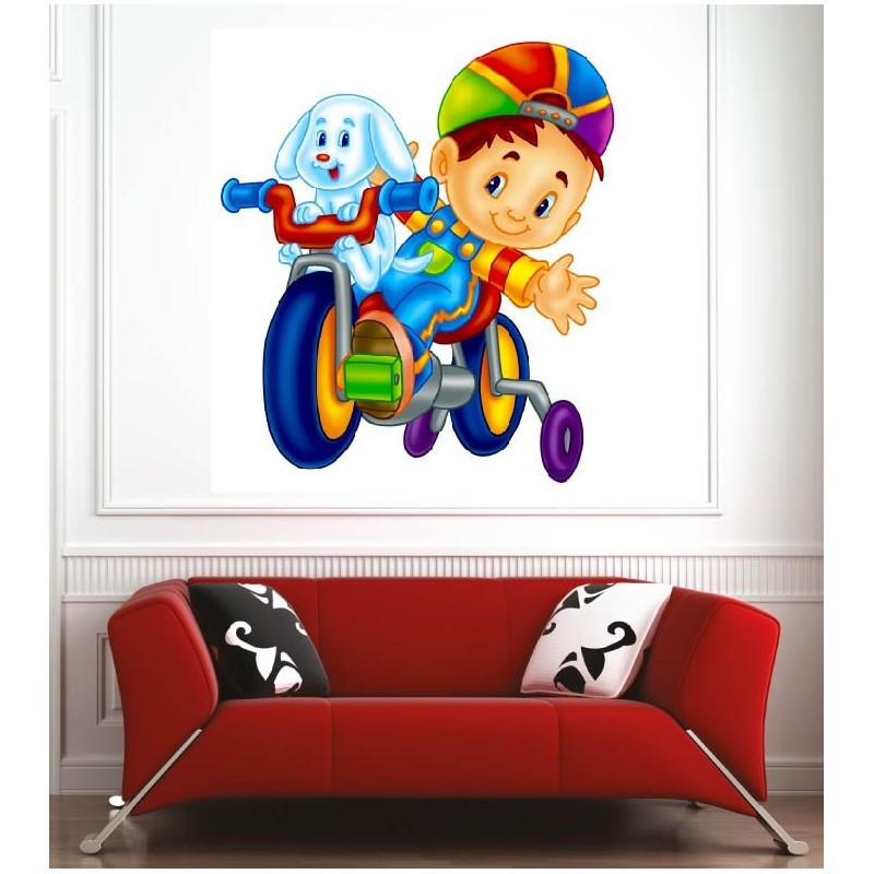 Affiche poster enfant  v lo Art D co Stickers