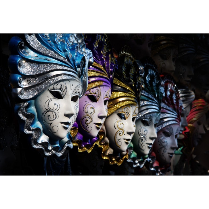 Masque visage Venise Tarot pour carnaval - Décoration murale